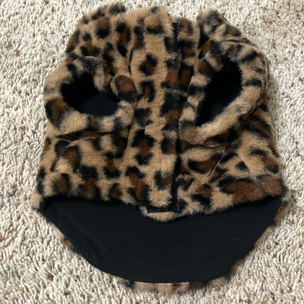 Rachel Zoe Faux Fur Leopard Jacket for Small Dogs